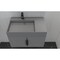 Castello Usa Amazon 30-inch Gray Left Vanity Set with Gray Top and Black Handles CB-MC-30G-BL-2056L-GR - alternate 8